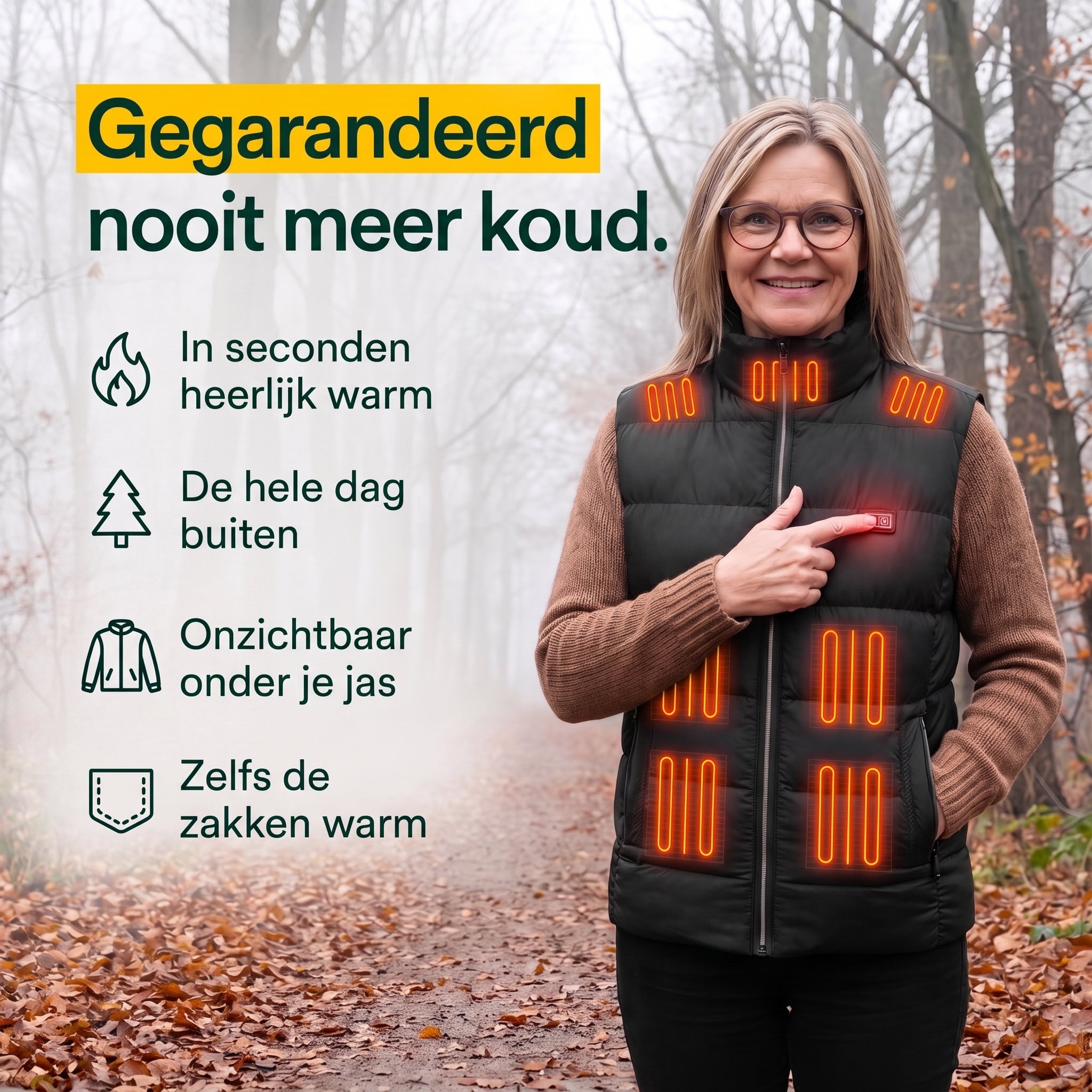 SmartHeat verwarmde bodywarmer, alle voordelen in één oogopslag