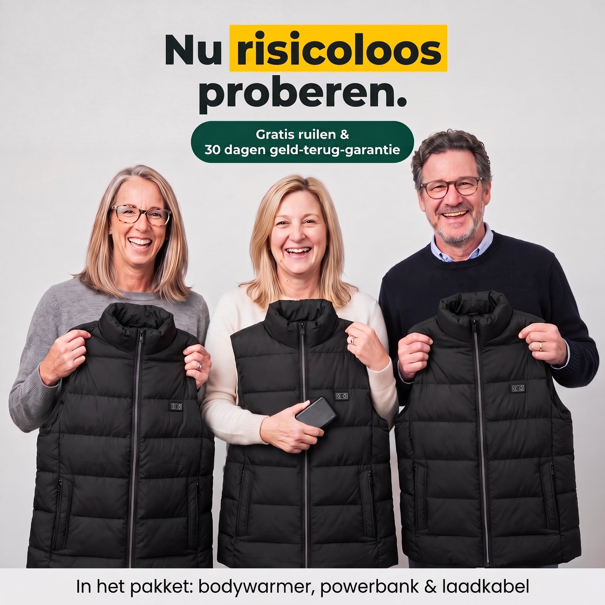 SmartHeat verwarmde bodywarmer, nu risicoloos proberen