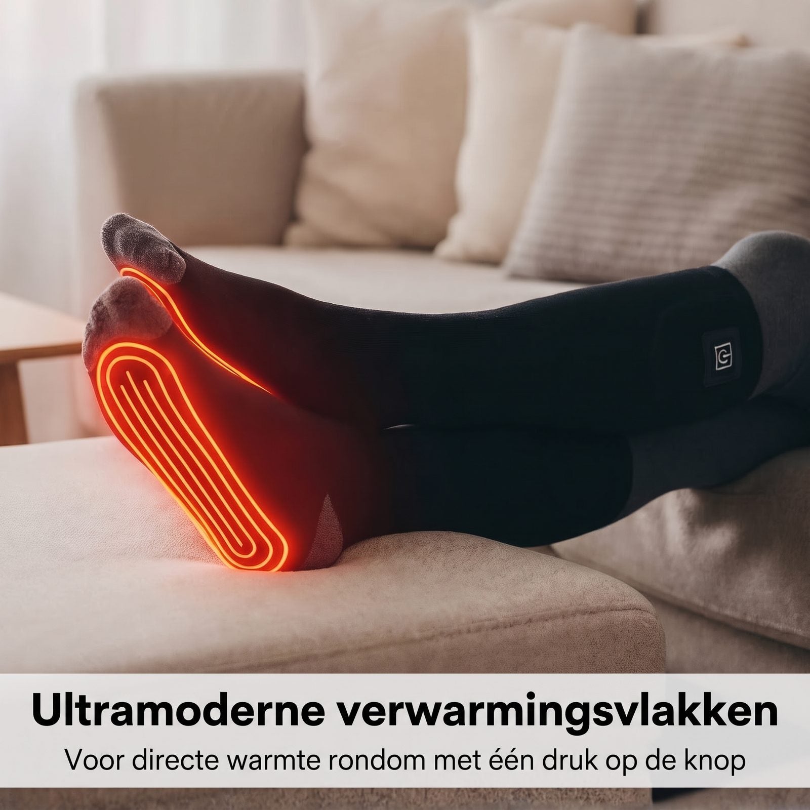 SmartHeat verwarmde sokken, ultramoderne verwarmingsvlakken